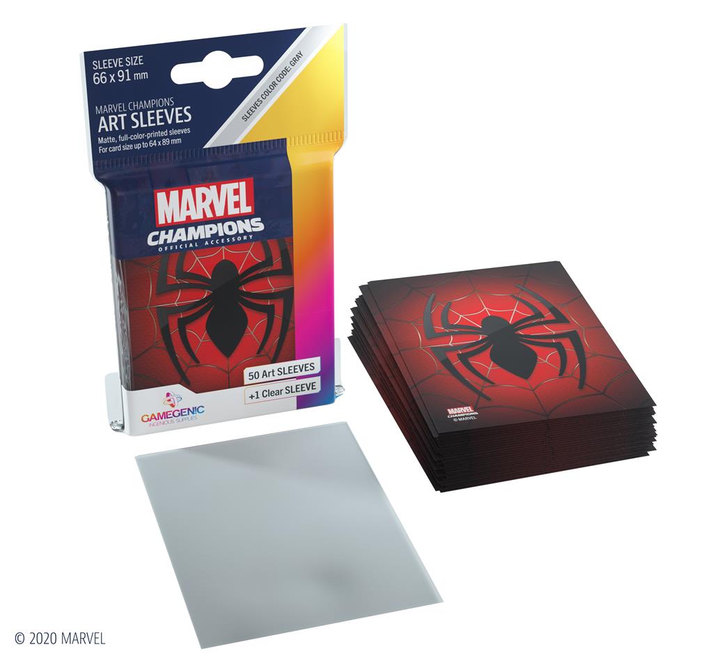 Gamegenic - Marvel Champions Art Sleeves - Spider-Man (50+1 Sleeves)