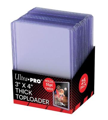 UP - Toploader - 3" X 4" Action Packed 55PT Toploader (25 pieces)