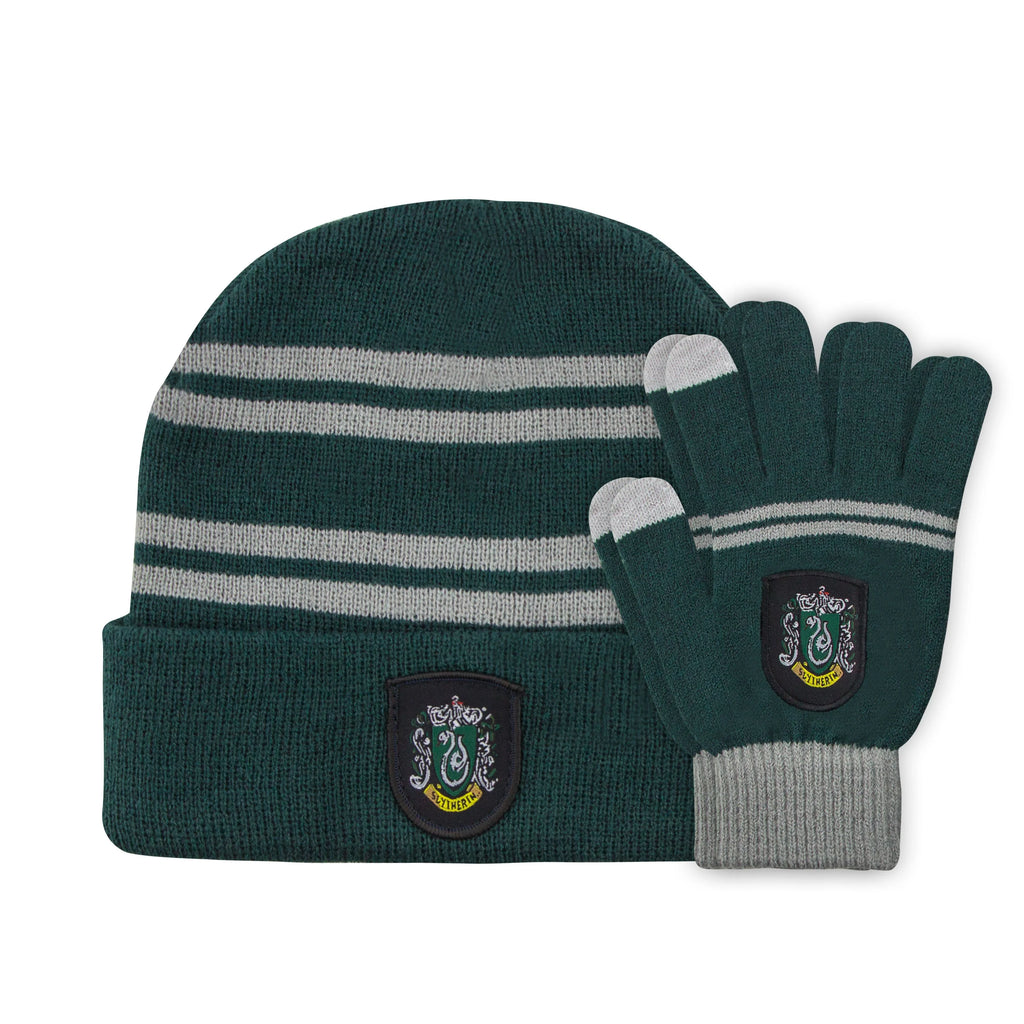 HARRY POTTER - Set Beanie + Gloves Kid - Slytherin