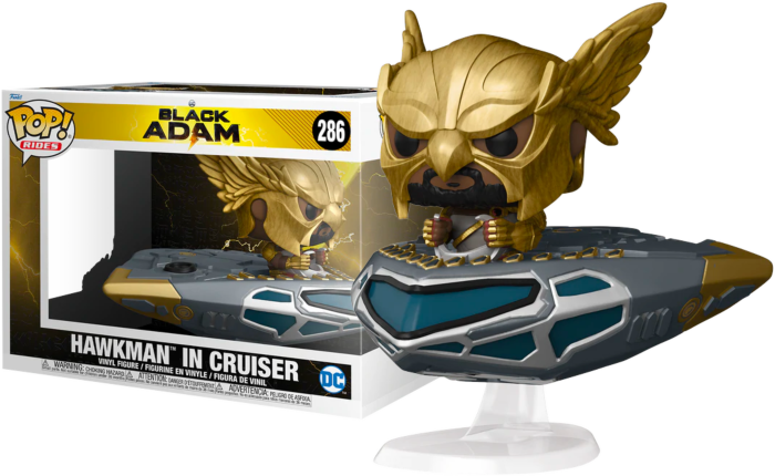 BLACK ADAM POP Ride Super DLX N° 286 - Black Adam - Hawkman in Cruiser