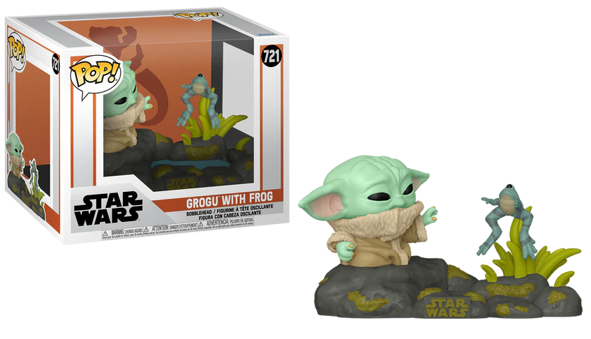 THE MANDALORIAN - POP Deluxe N° 720 - Grogu with Frog