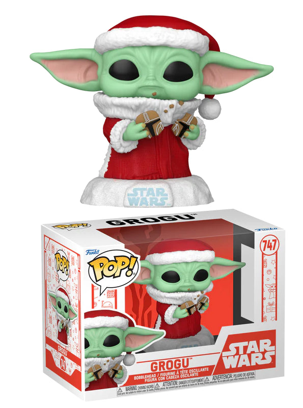 MANDALORIAN HOLIDAY - POP Star Wars N° 747 - Grogu (Santa)