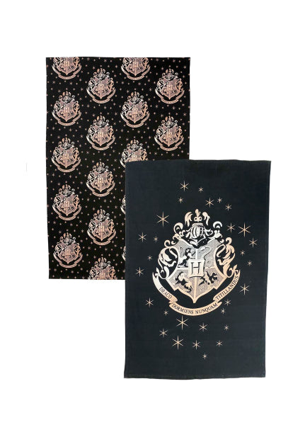 HARRY POTTER - Hogwarts Gold - Twin tea towel pack