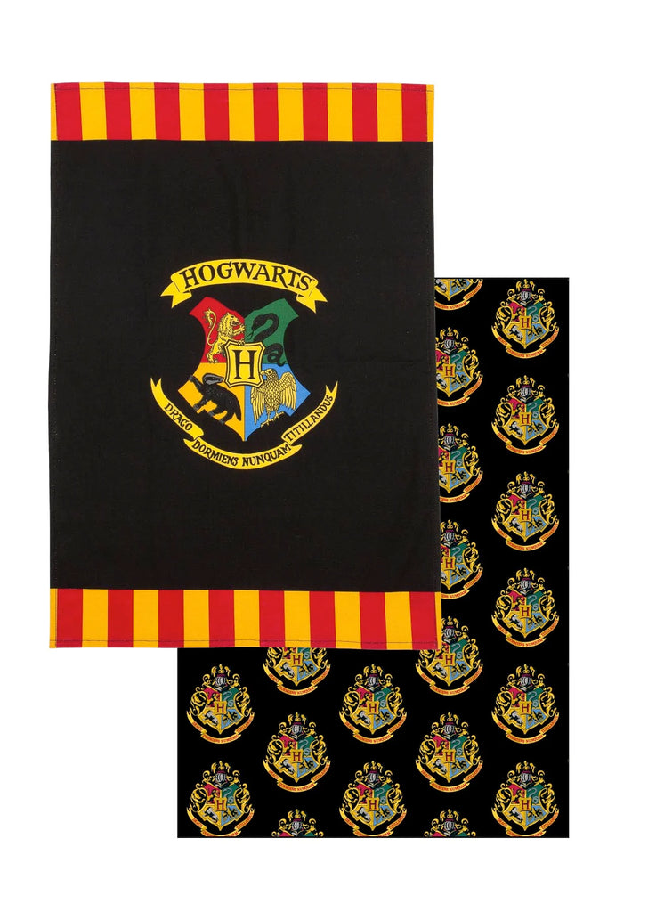 HARRY POTTER - Hogwarts - Twin tea towel pack