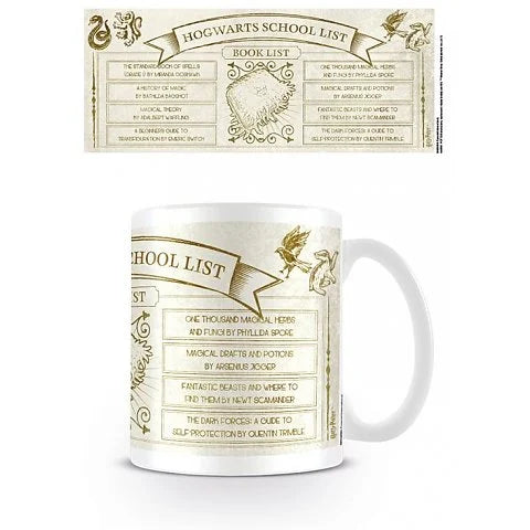 HARRY POTTER - Mug - 300 ml - Hogwarts School List Books