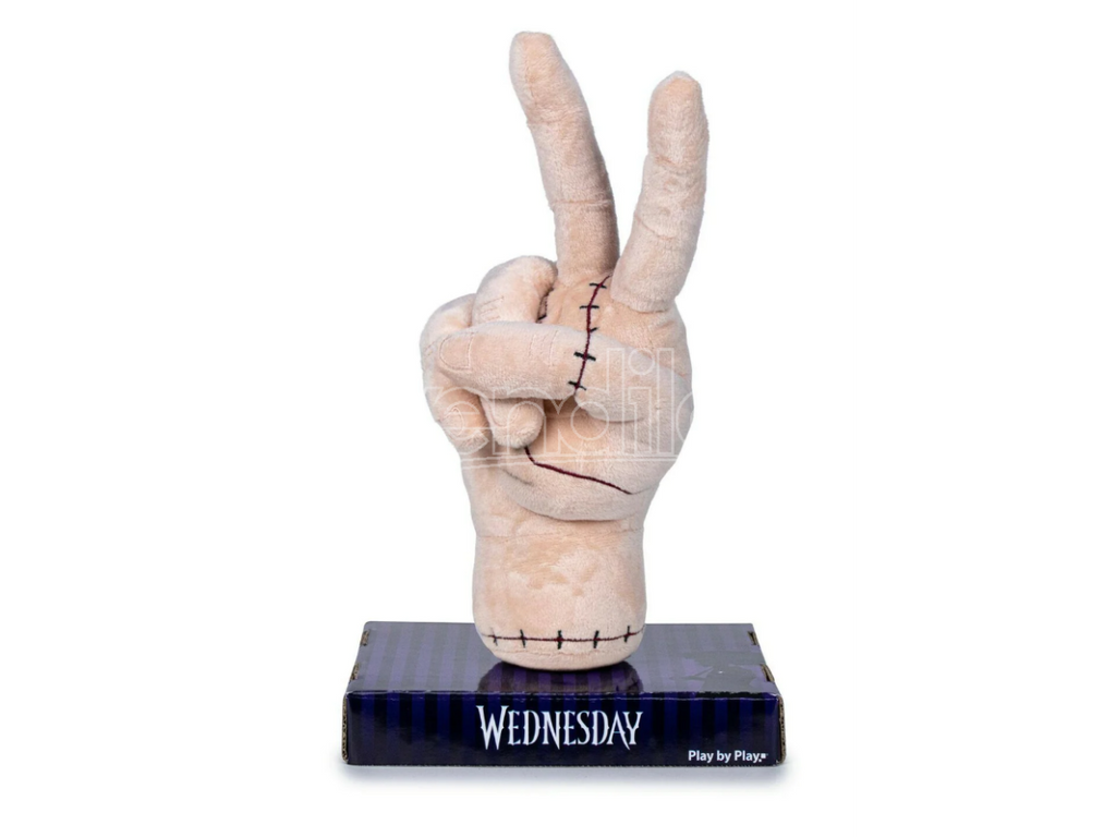 Wednesday Addams Plush Hand "The Thing" Standing Victory Symbol 25 cm